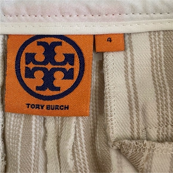 Tory Burch Gavyn Striped Shorts - Picture 3 of 5